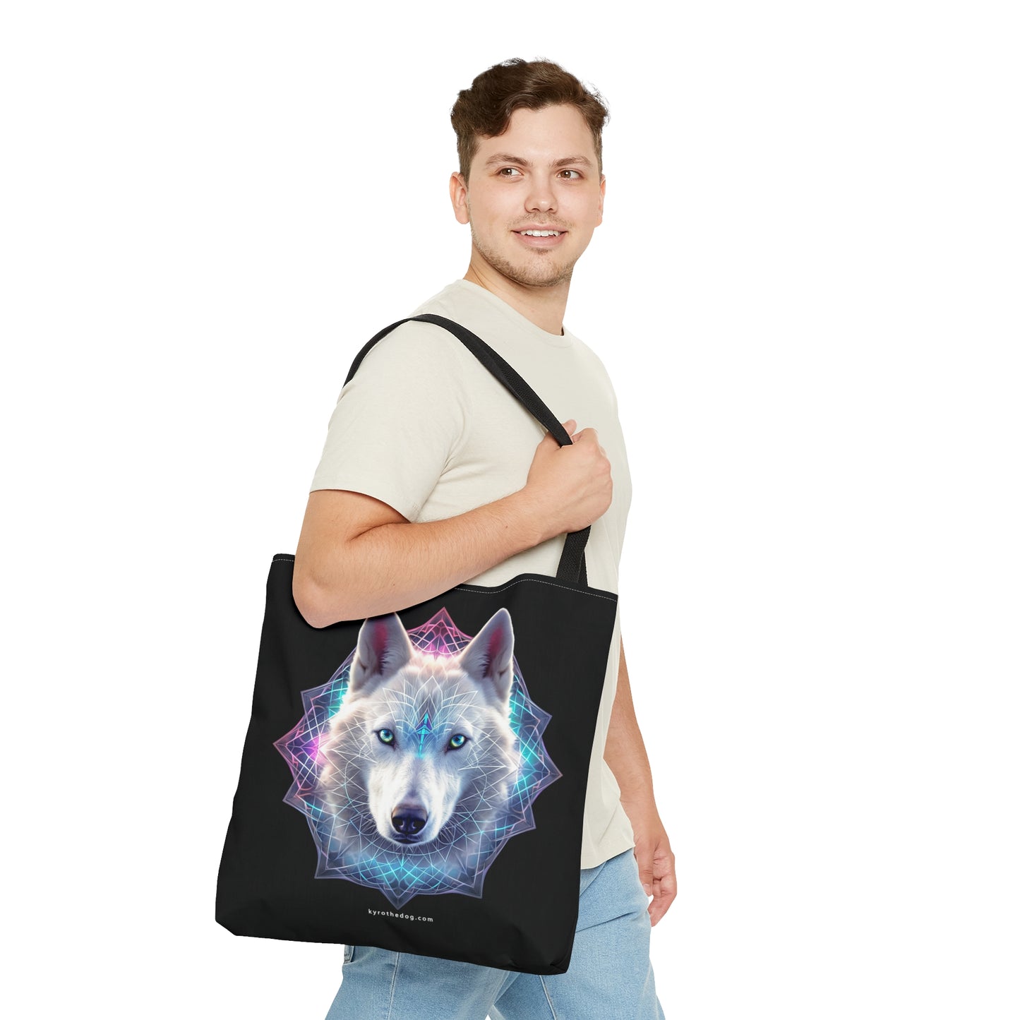 Tote Bag - Kyro "Sacred Geometry & Aura" - Different Images on Either Side
