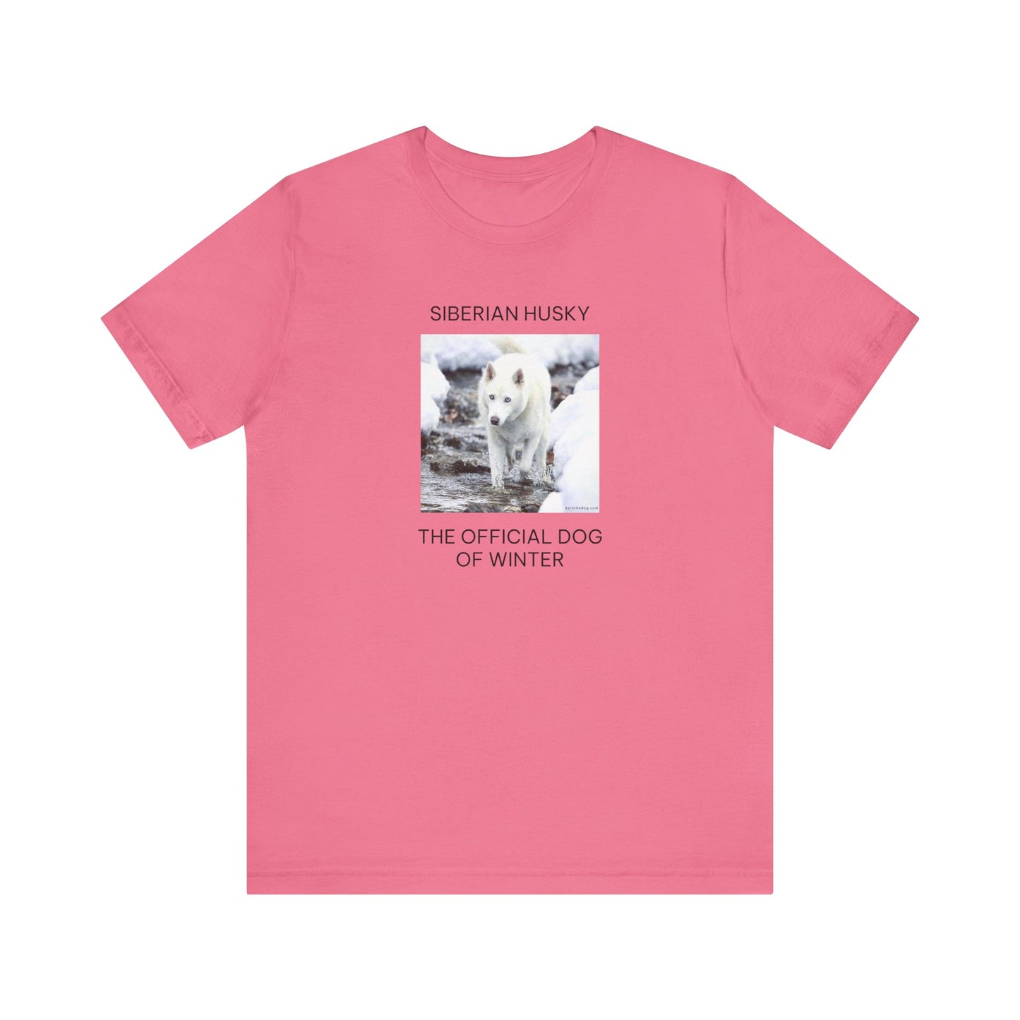 Unisex Tee - Jake Edmondson Photo - Siberian Husky - The Official Dog of Winter