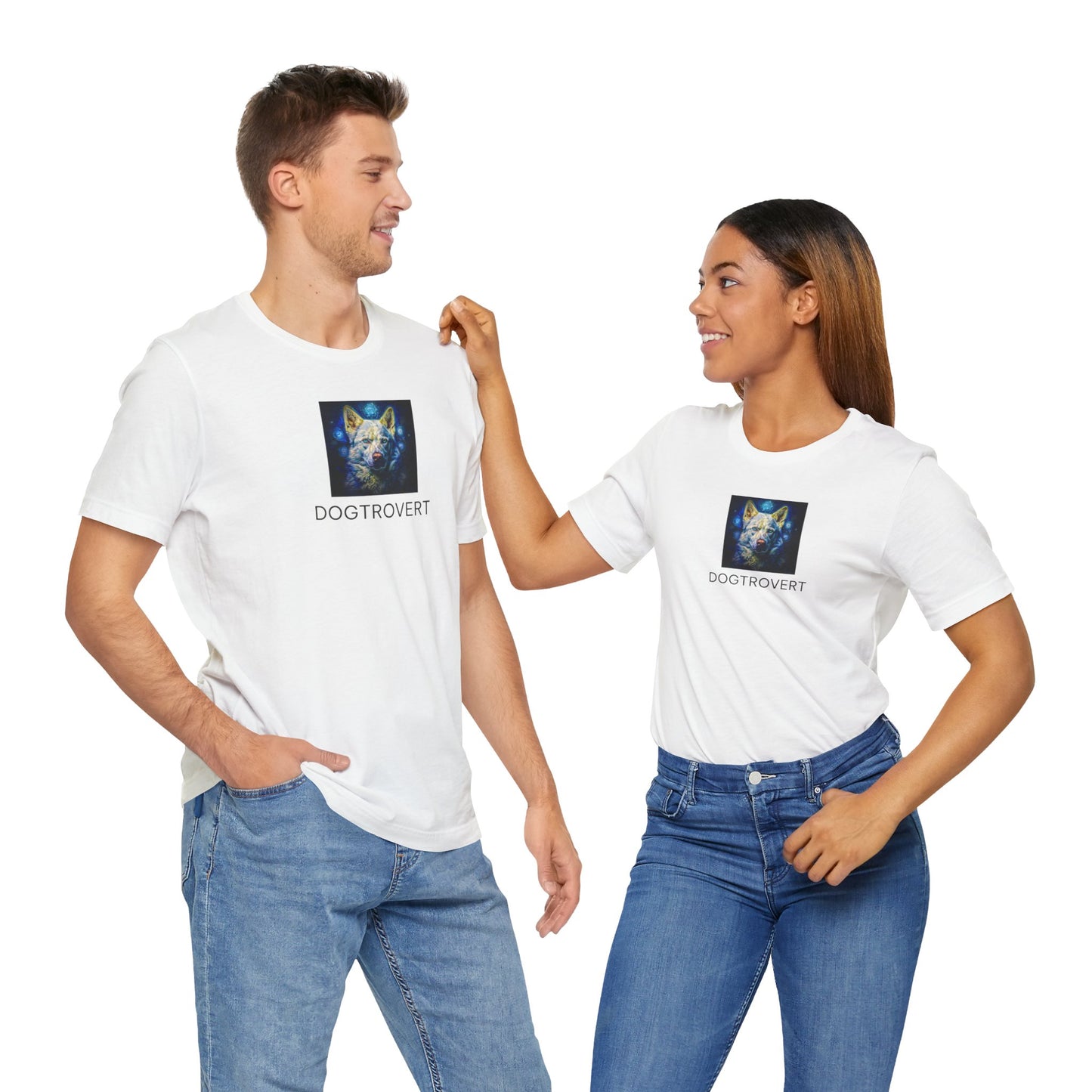 Unisex Short Sleeve Tee - Kyro "Dogtrovert - Rembrandt"