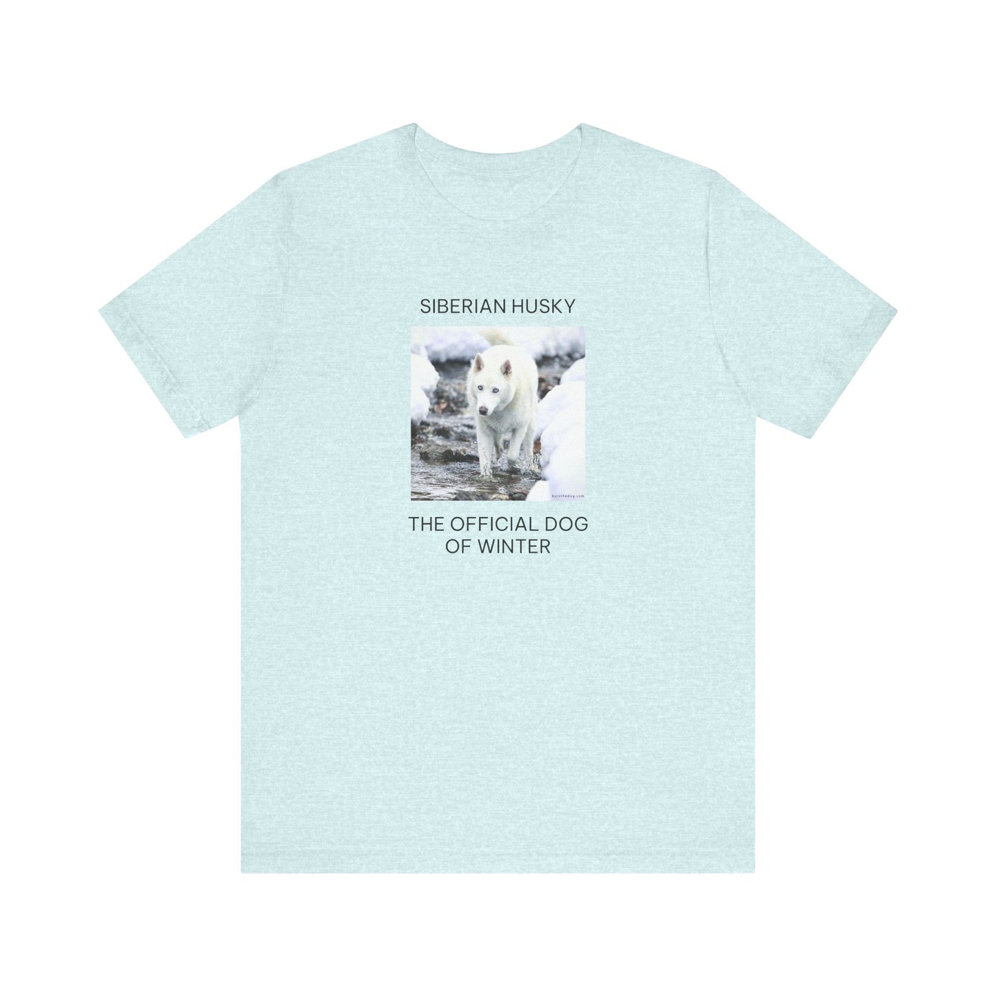 Unisex Tee - Jake Edmondson Photo - Siberian Husky - The Official Dog of Winter