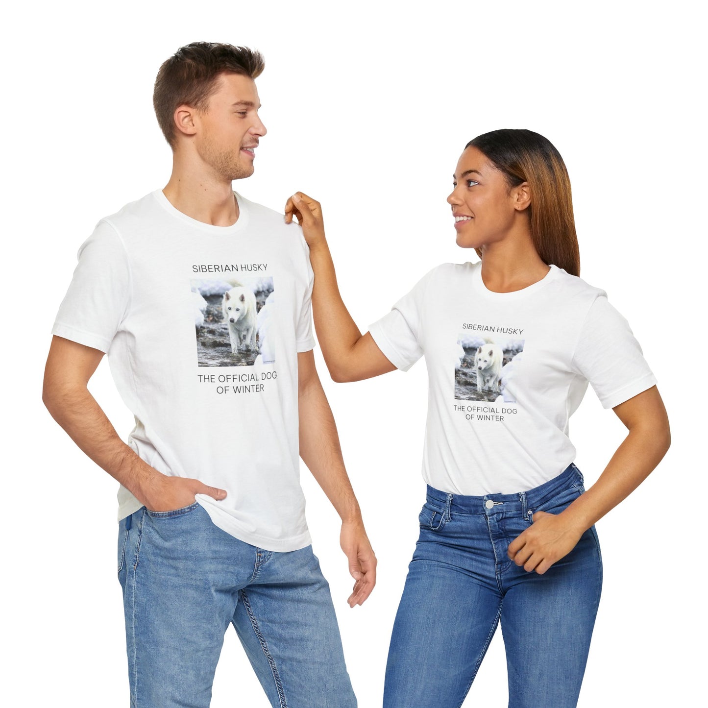 Unisex Tee - Jake Edmondson Photo - Siberian Husky - The Official Dog of Winter