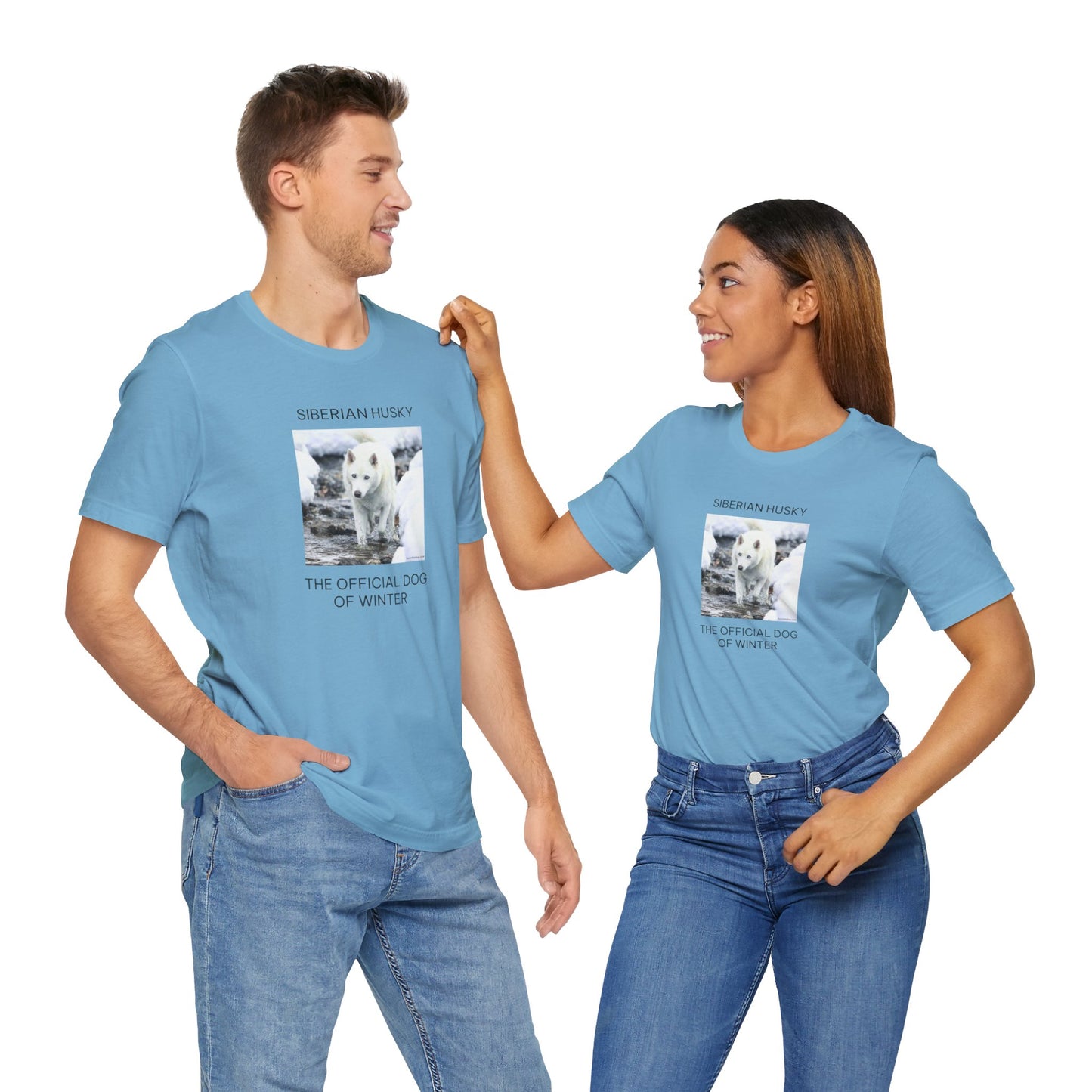 Unisex Tee - Jake Edmondson Photo - Siberian Husky - The Official Dog of Winter