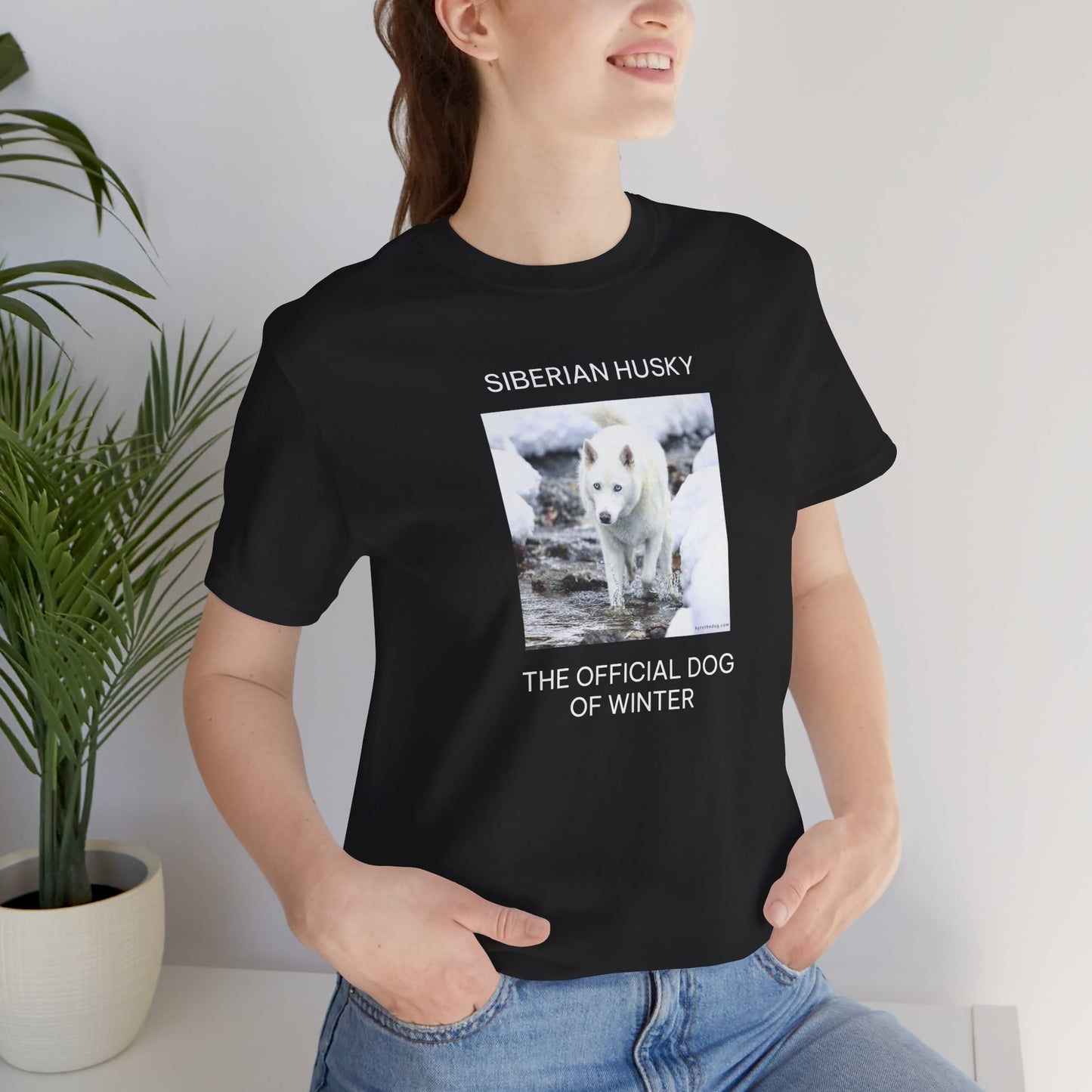 Unisex Tee - Jake Edmondson Photo - Siberian Husky - The Official Dog of Winter