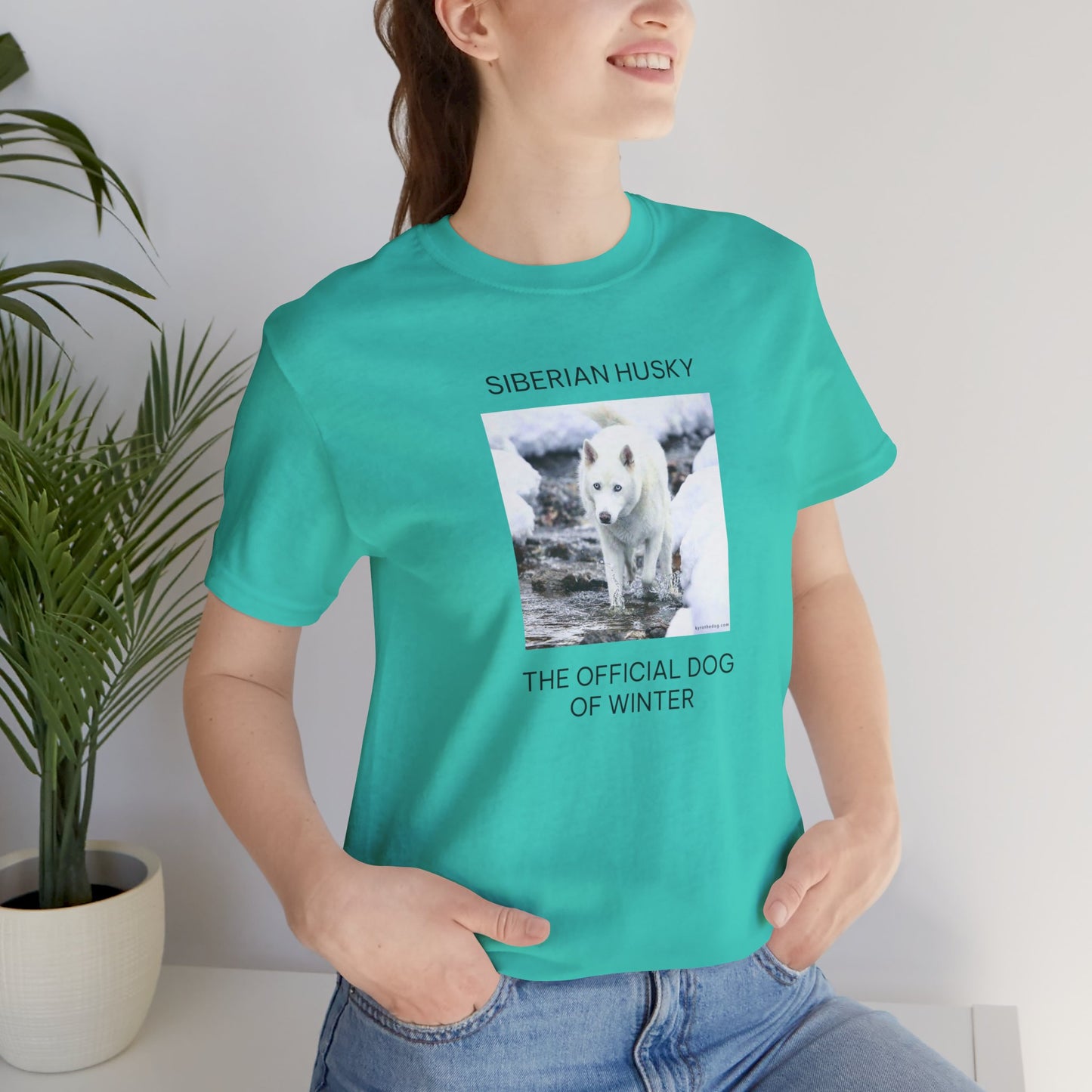 Unisex Tee - Jake Edmondson Photo - Siberian Husky - The Official Dog of Winter