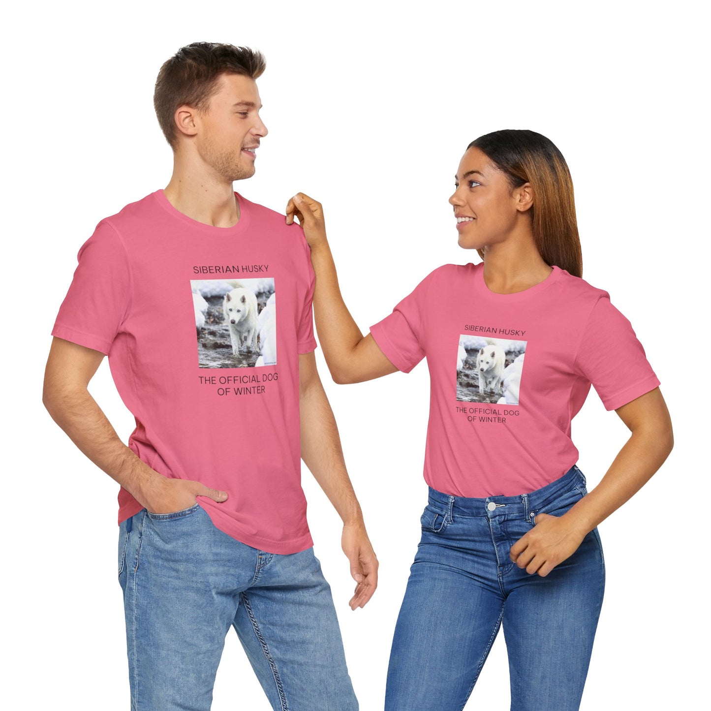 Unisex Tee - Jake Edmondson Photo - Siberian Husky - The Official Dog of Winter