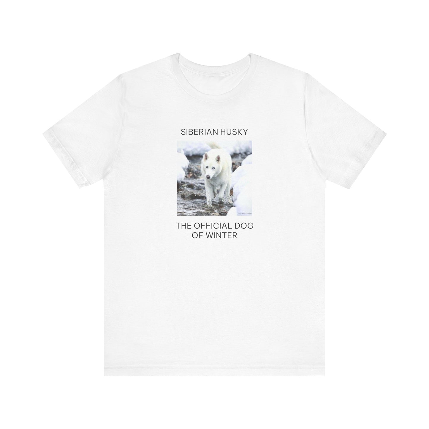 Unisex Tee - Jake Edmondson Photo - Siberian Husky - The Official Dog of Winter
