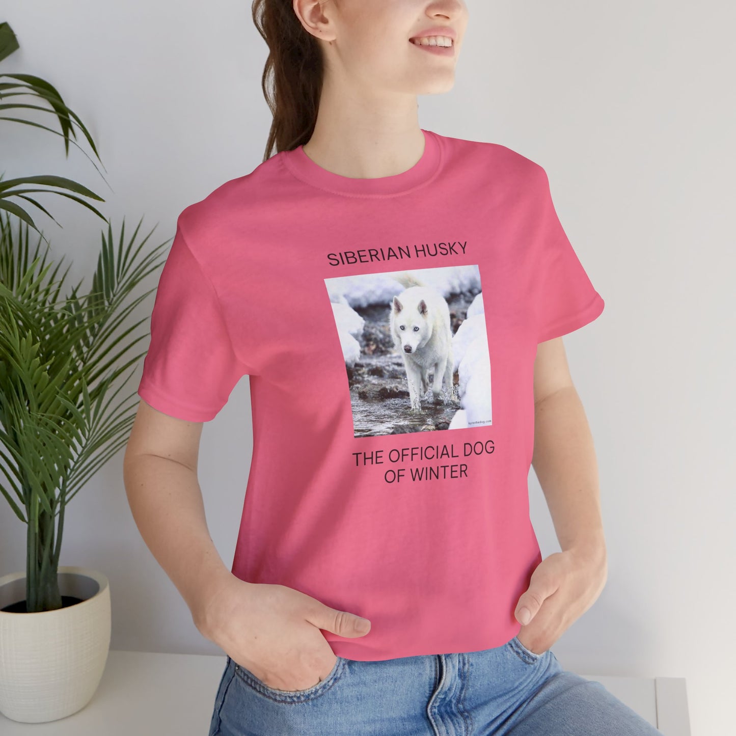 Unisex Tee - Jake Edmondson Photo - Siberian Husky - The Official Dog of Winter