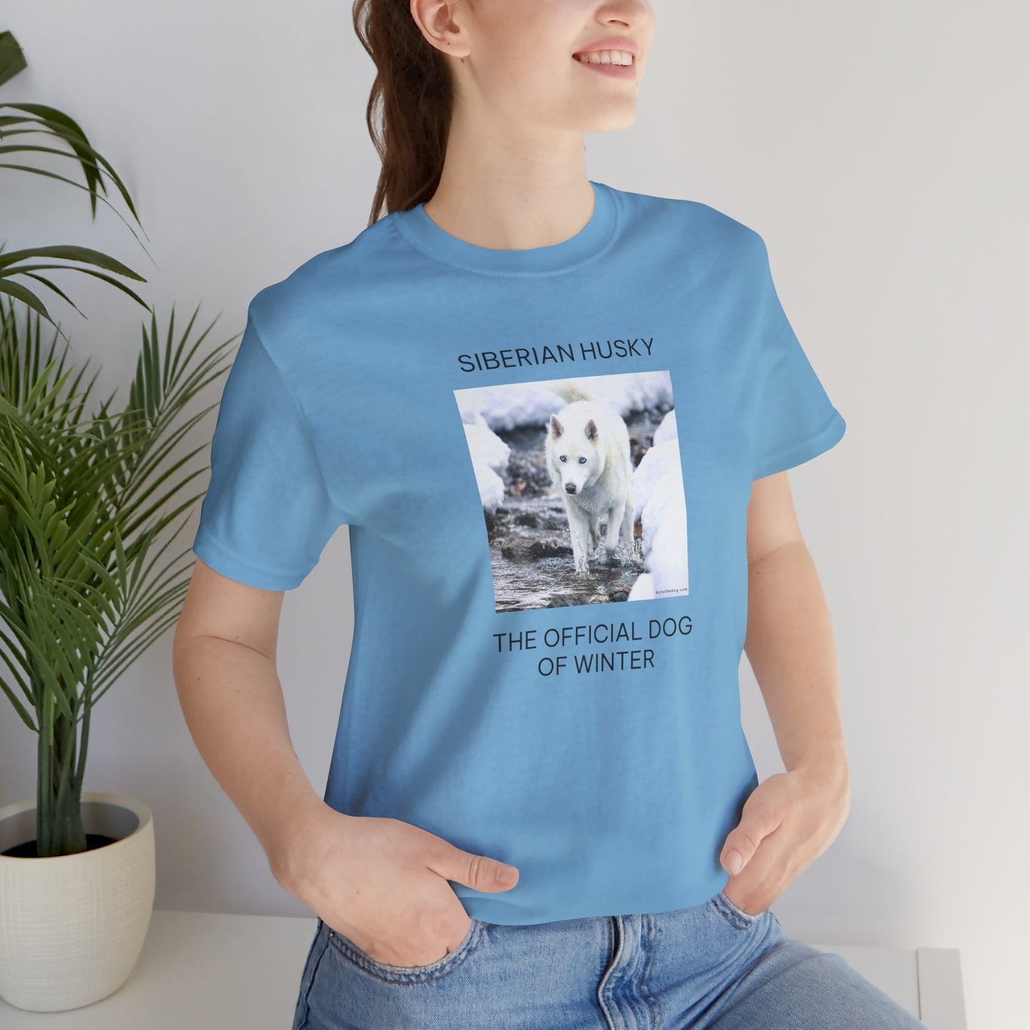 Unisex Tee - Jake Edmondson Photo - Siberian Husky - The Official Dog of Winter