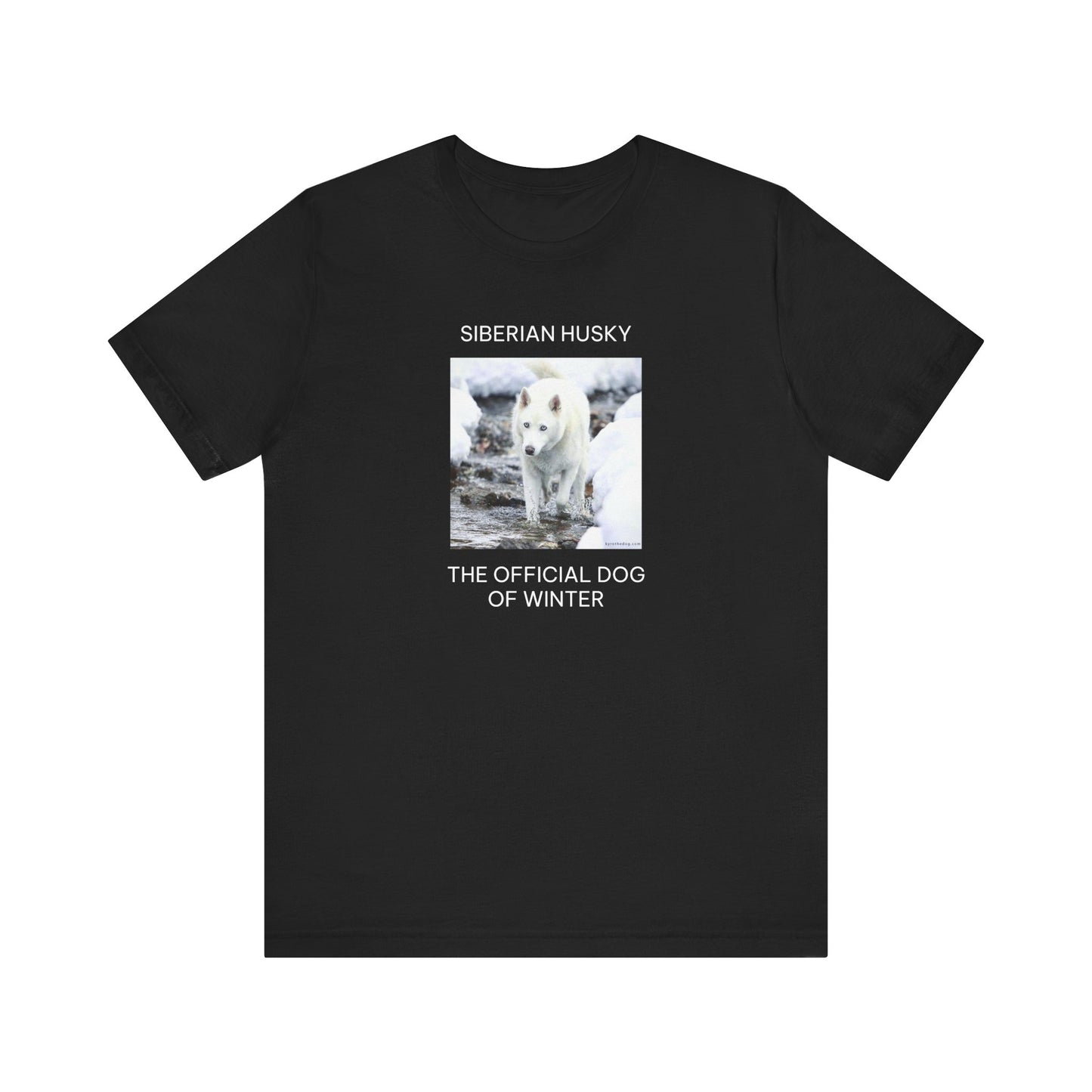 Unisex Tee - Jake Edmondson Photo - Siberian Husky - The Official Dog of Winter