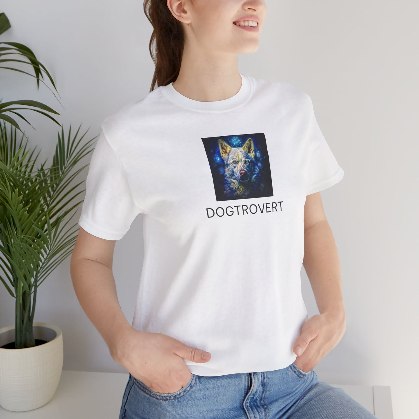 Unisex Short Sleeve Tee - Kyro "Dogtrovert - Rembrandt"