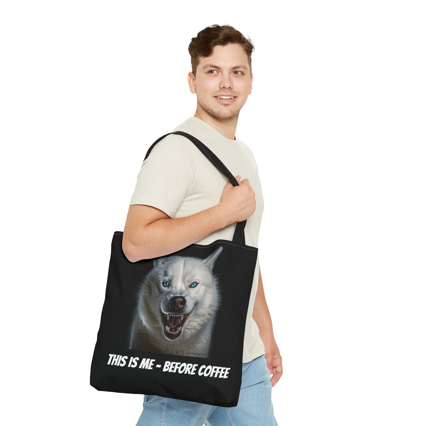 Tote Bag - Kyro "Coffee" - Different Images on Either Side of the Bag