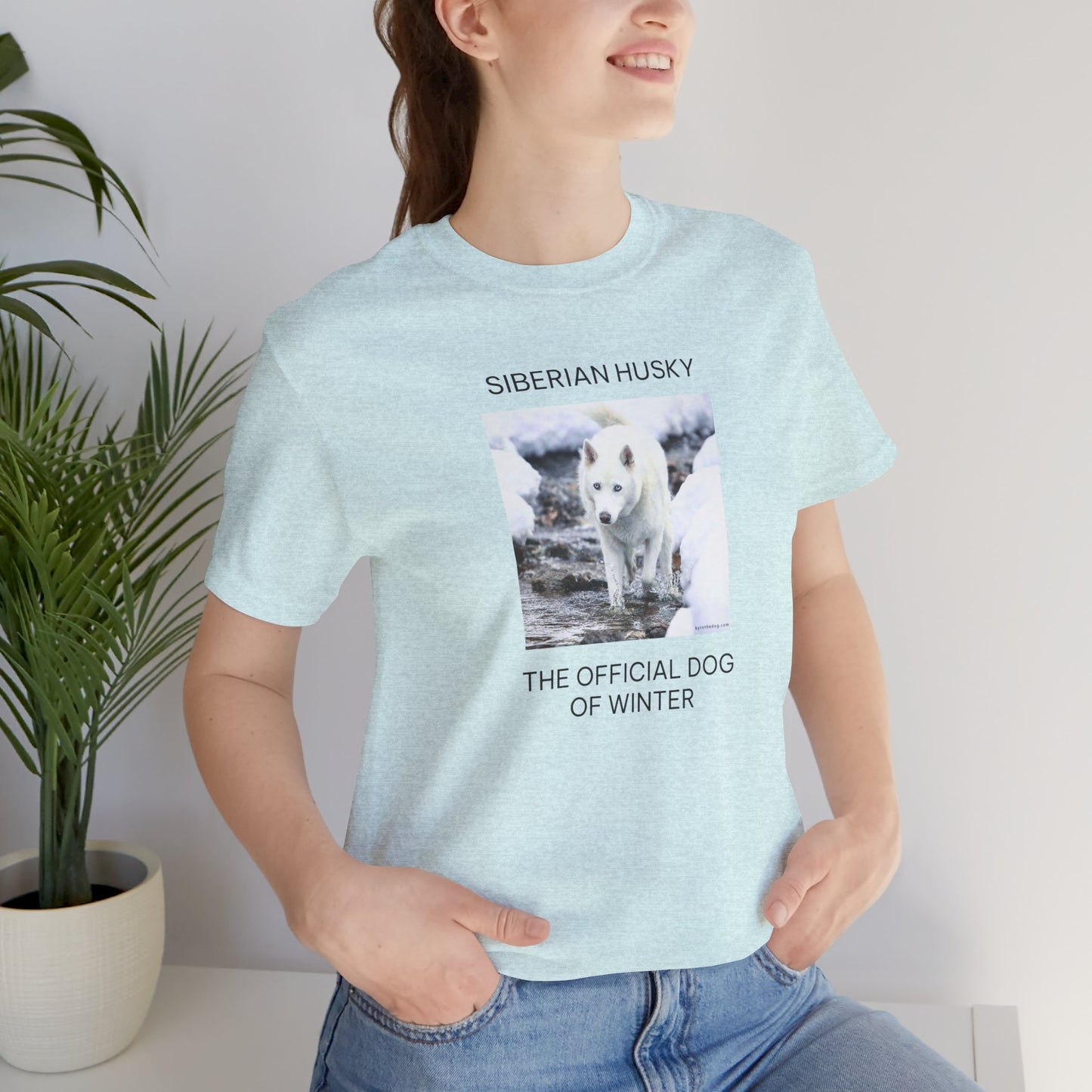Unisex Tee - Jake Edmondson Photo - Siberian Husky - The Official Dog of Winter