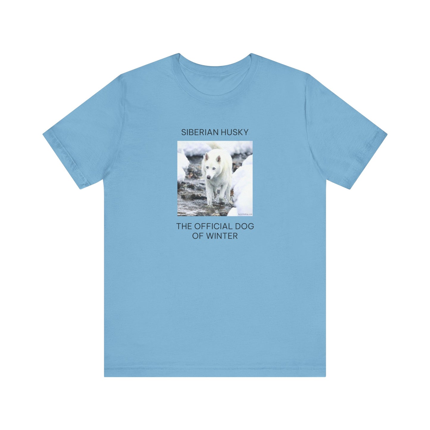 Unisex Tee - Jake Edmondson Photo - Siberian Husky - The Official Dog of Winter