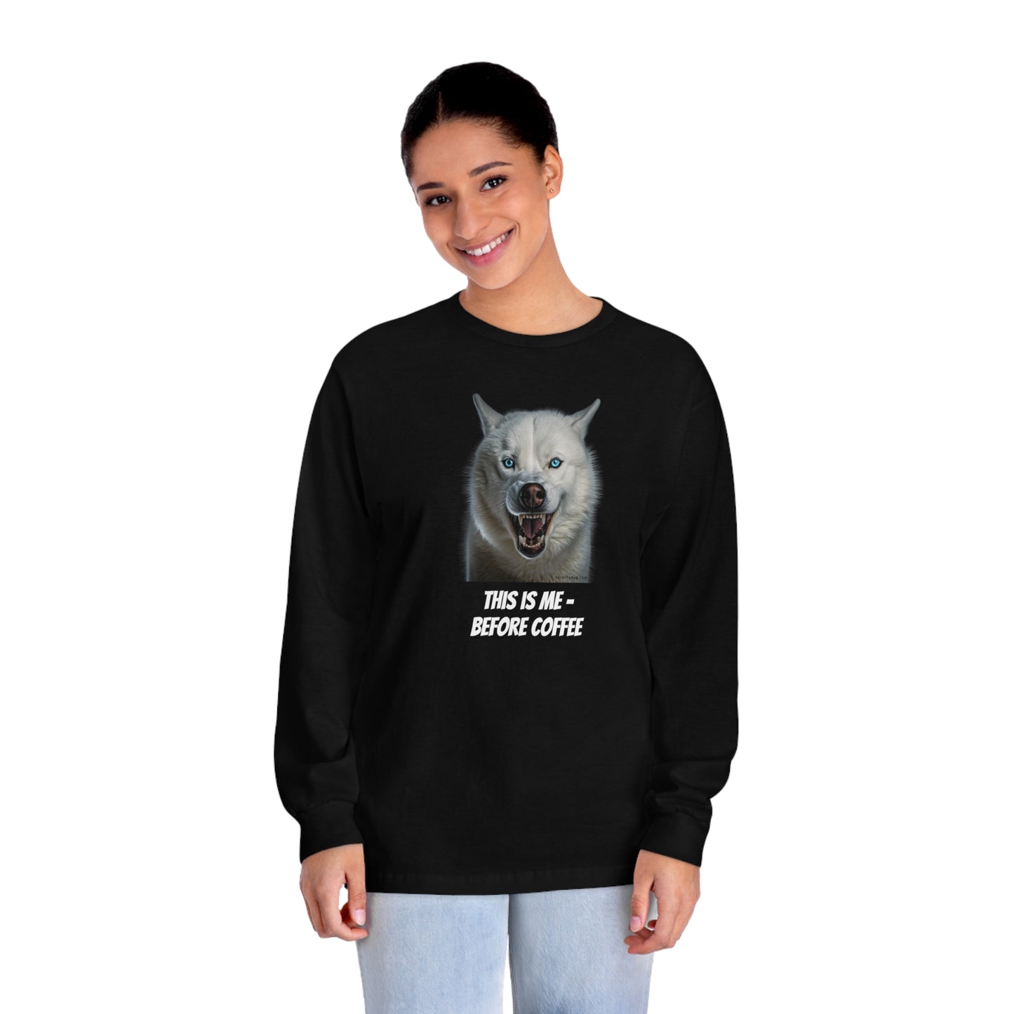 Unisex Long Sleeve T-Shirt - "Coffee" - Double-Sided