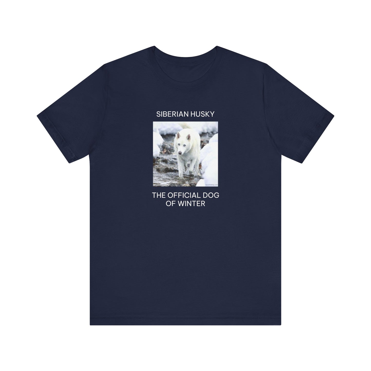 Unisex Tee - Jake Edmondson Photo - Siberian Husky - The Official Dog of Winter