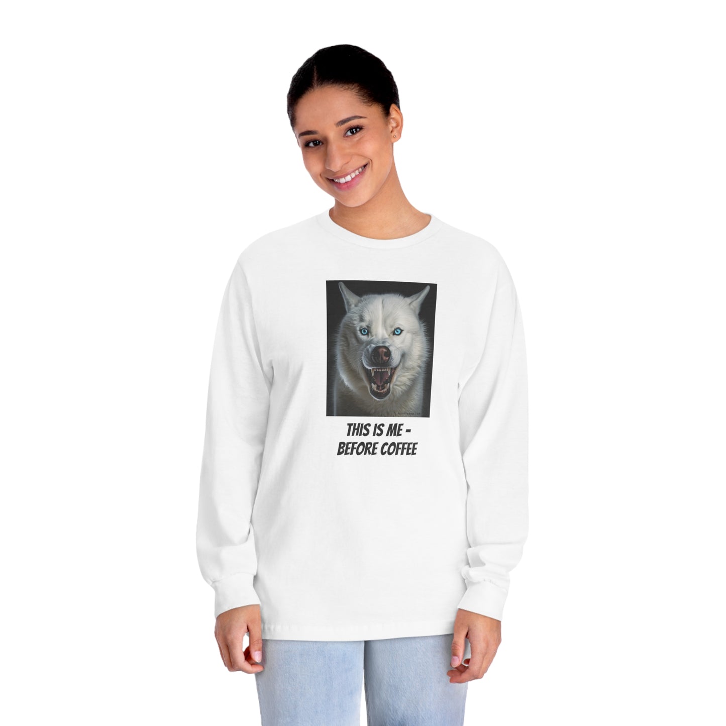 Unisex Long Sleeve T-Shirt - "Coffee" - Double-Sided