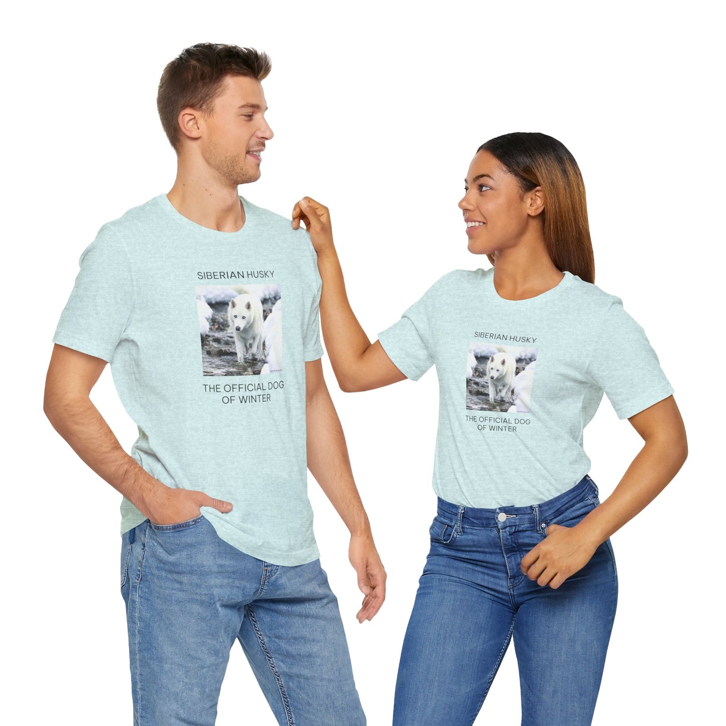 Unisex Tee - Jake Edmondson Photo - Siberian Husky - The Official Dog of Winter