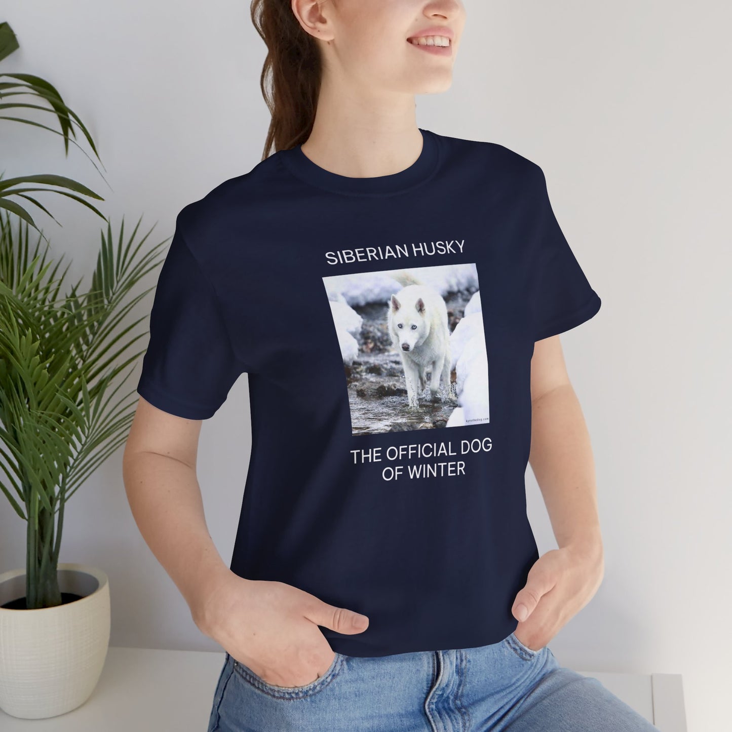 Unisex Tee - Jake Edmondson Photo - Siberian Husky - The Official Dog of Winter